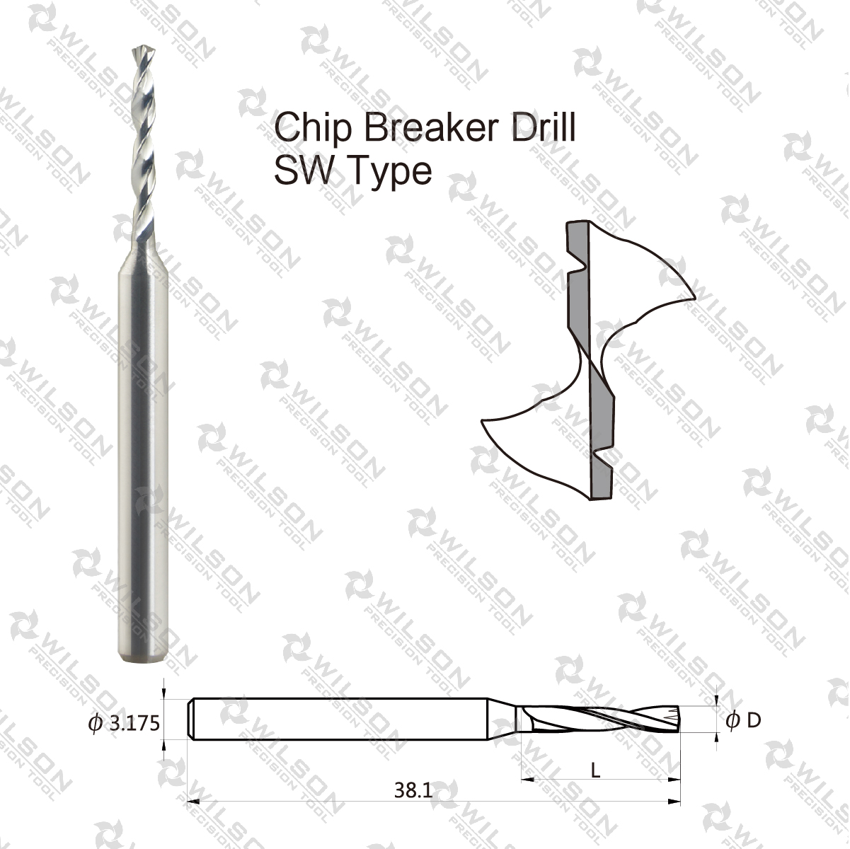Chip Breaker Drill- SWP Type